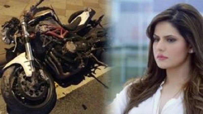 बलिउड अभिनेत्री जरिनको कारसँग मोटरसाइकल ठोक्कियो, एकको मृत्यु